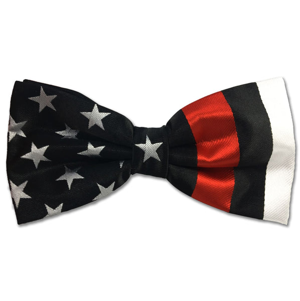 Thin Red Line American Flag Bow Tie