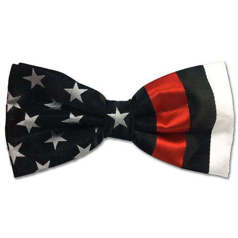 Thin Red Line American Flag Bow Tie