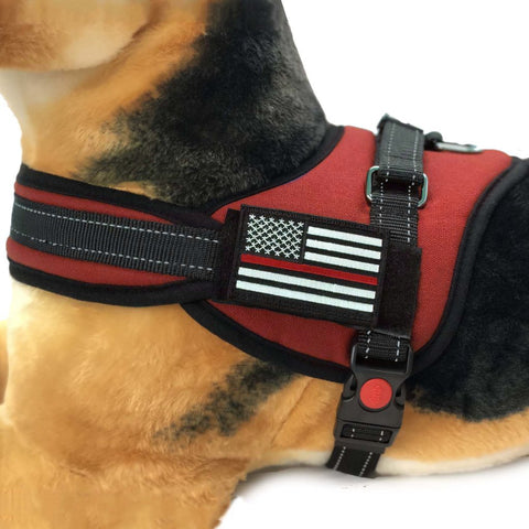 Dog Harness - Thin Red Line