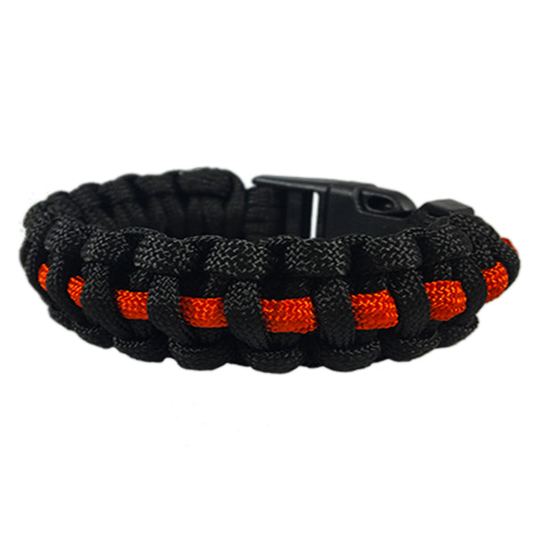 Thin Blue Line - Paracord Survival Bracelet, Thin Red Line