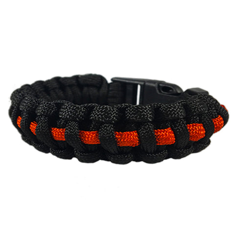 Paracord Survival Thin Red Line Bracelet