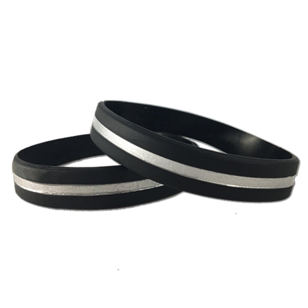 Black Wristbands Silicone Bracelets  svrtravelsindiacom