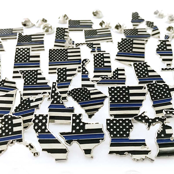 State Pins - Thin Blue Line USA