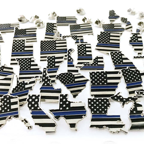State Pins - Thin Blue Line USA
