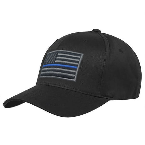 Thin Blue Line American Subdued Flag Hat, Adjustable