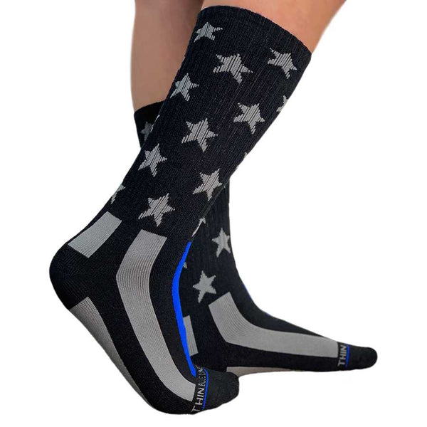 Thin Blue Line Flag Performance Socks