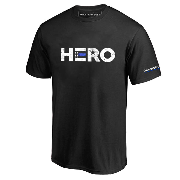 Men's T-Shirt, HERO - Thin Blue Line USA