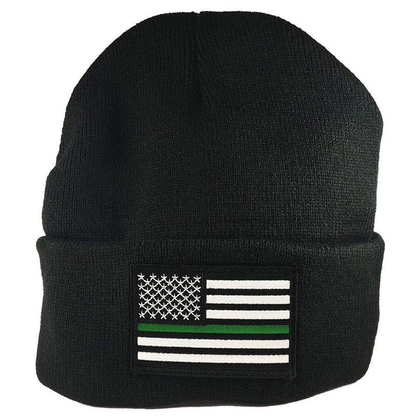Thin Green Line® Military Embroidered Beanie