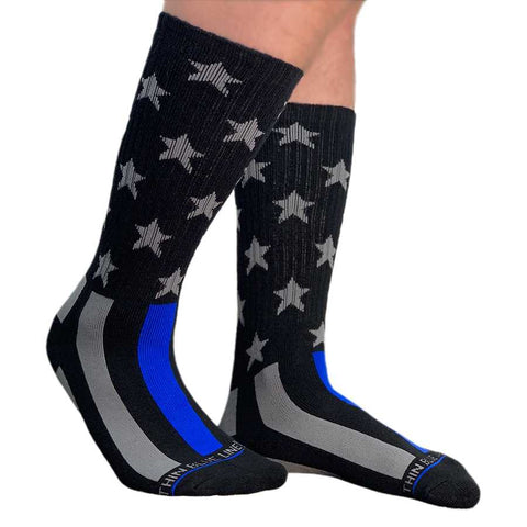 Thin Blue Line Flag Performance Socks