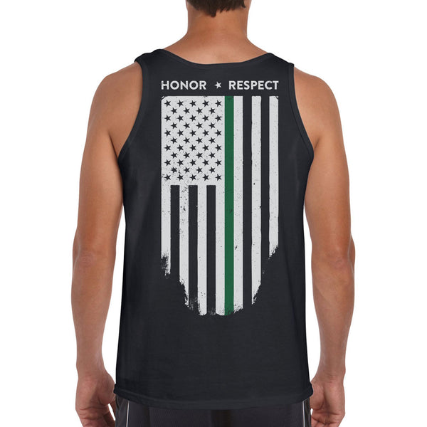 Thin Green Line American Flag - HONOR & RESPECT