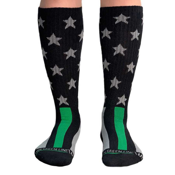 Thin Green Line Flag Performance Socks