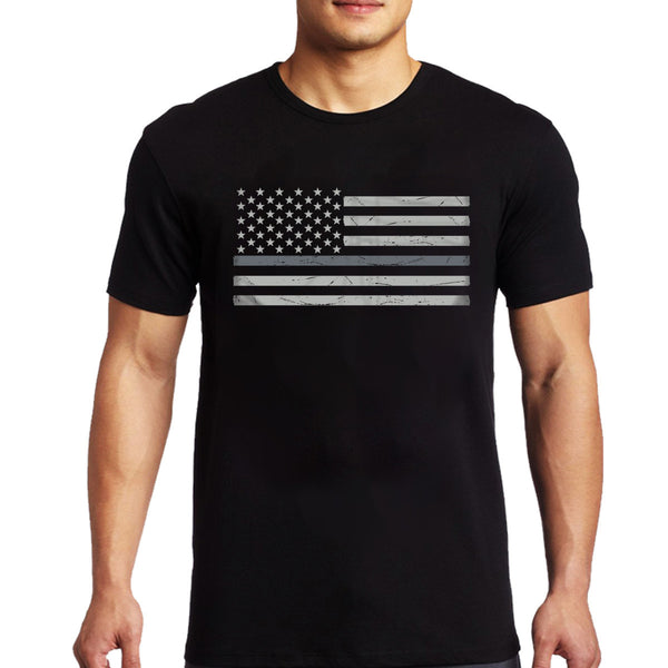 Men's T-Shirt - Classic Thin Silver Line