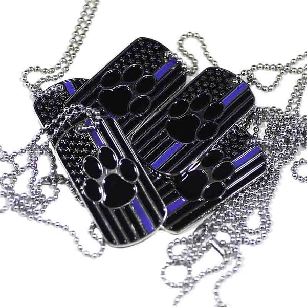 Thin Blue Line K9 Dog Tag