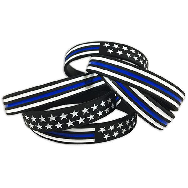 American Flag Sew-On Patch - Thin Blue Line USA