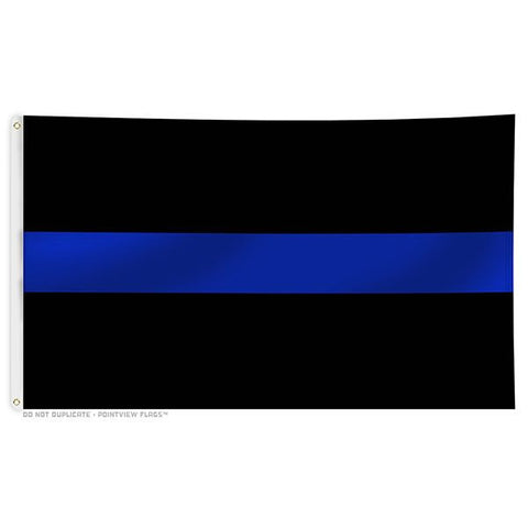 Thin Blue Line Flag with Grommets