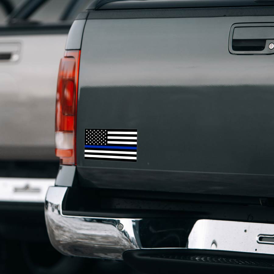 Law Enforcement - Car Coaster - Thin Blue Line USA