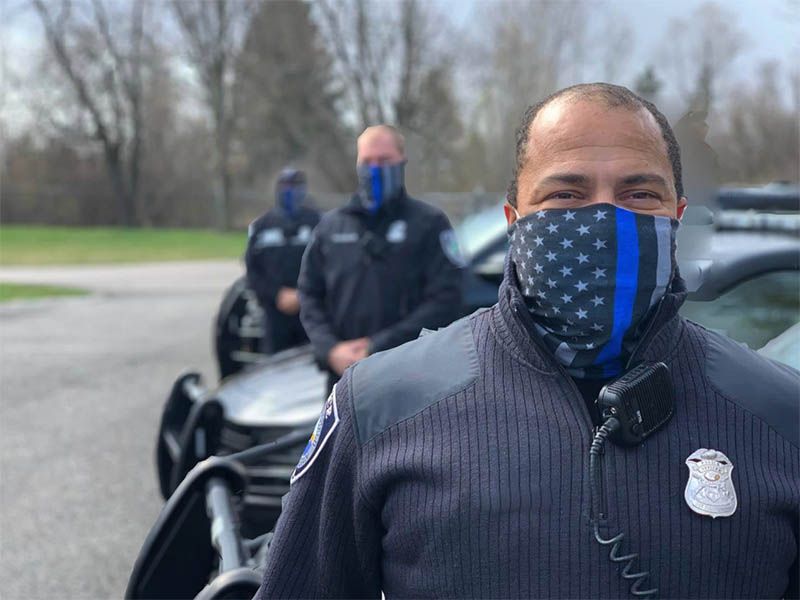 Thin Blue Line Face Mask - Thin Blue Line USA