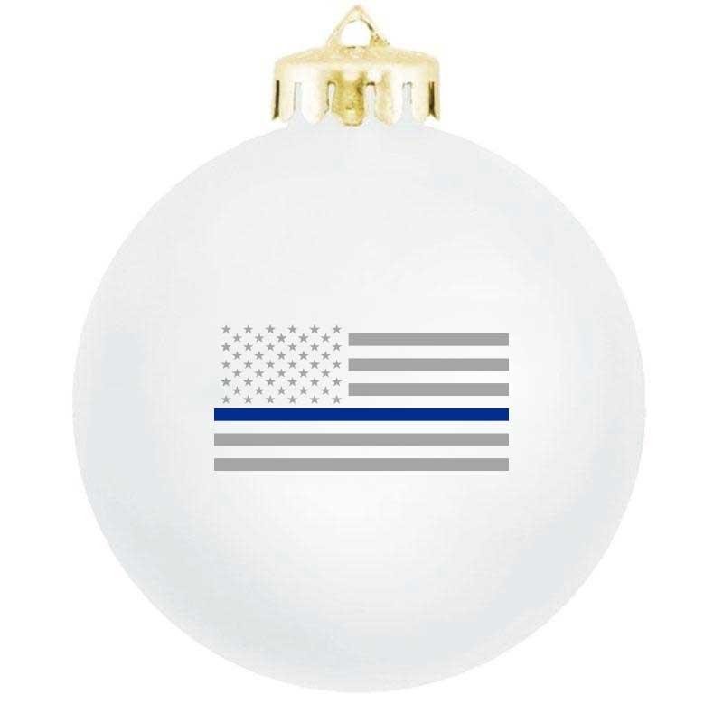 Thin Blue Line Ornament, Available in Black & White - Thin Blue Line USA thin-blue-line-ornament-available-in-black-white-thin-blue-line-usa