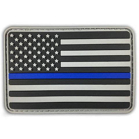Thin Blue Line PVC Patch