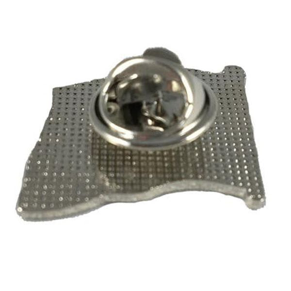 Thin Silver Line American Flag Pin