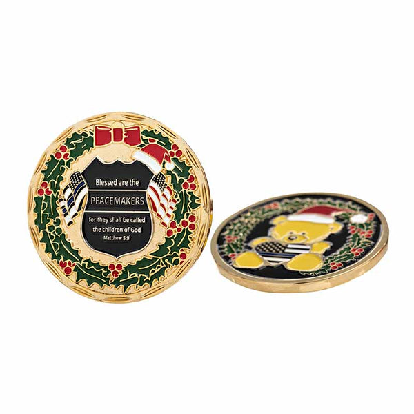 Special Edition Holiday Teddy Bear Challenge Coin