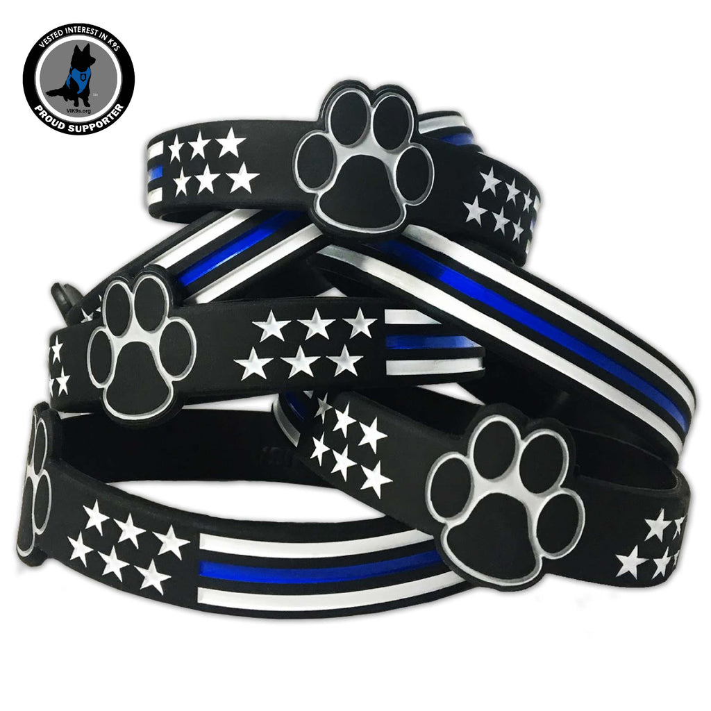 thumbnail image 2 of Thin Blue Line K9 Paw Decal - Police K-9 Support Vinyl Sticker - Oracal - USA Made 2 of 5