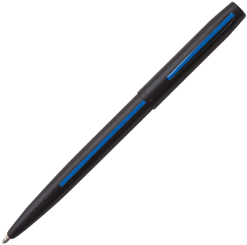 Fisher Space Cap-O-Matic Pen - Law Enforcement Blue Line Imprint