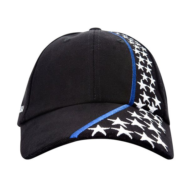 Thin Blue Line Stars and Stripe Slide Buckle Hat