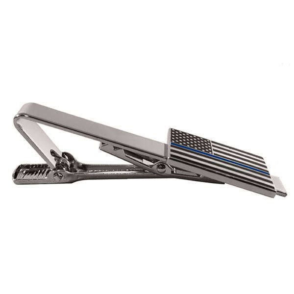 Tie Clip - Thin Blue Line Flag