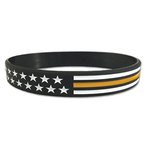 Thin Gold Line American Flag Bracelet