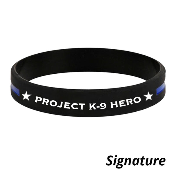 Project K-9 Hero Thin Blue Line Bracelet