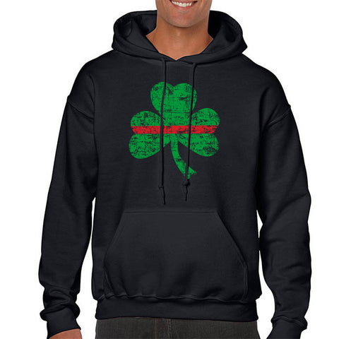 Men's Thin Red Line St. Patrick's Shamrock Hoodie