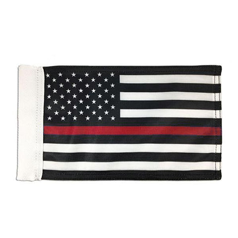 Motorcycle Flag - Thin Red Line, 6 x 9 Inches