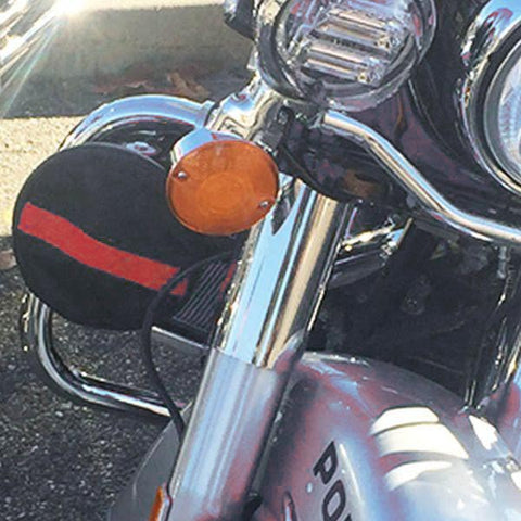 Thin Red Line Siren Cover for Motorcycle - Thin Red Line