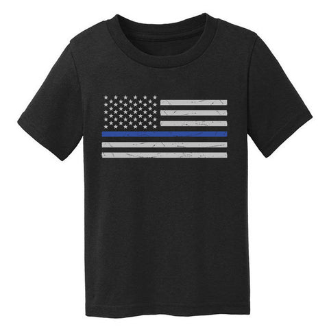 Toddler Thin Blue Line Flag Tee, Girls/Boys