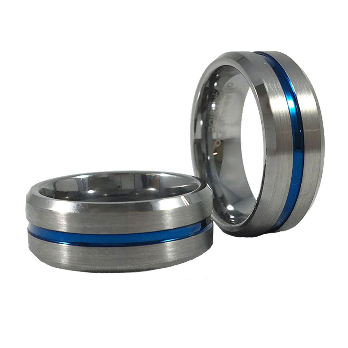 Blue Line Rings For Men Blue line mens wedding band | Beachweddingtips.com