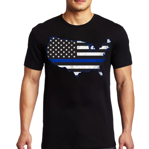 Men's T-Shirt - USA Thin Blue Line