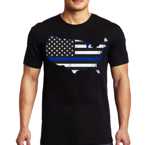 Men's T-Shirt - USA Thin Blue Line