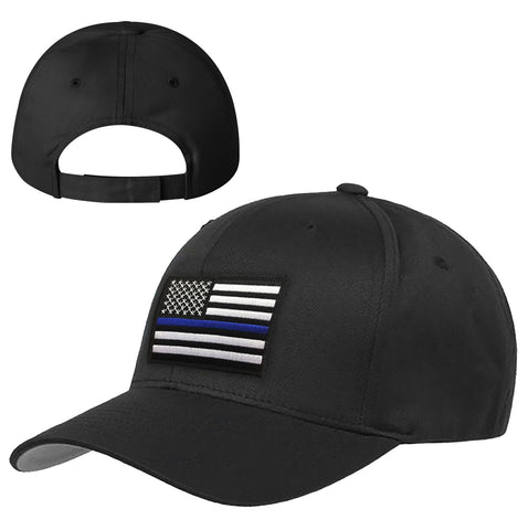 Youth Hat - Thin Blue Line American Flag, Adjustable