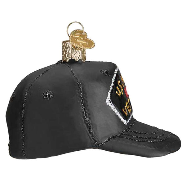 Thin Green Line Ornament, Veteran's Cap