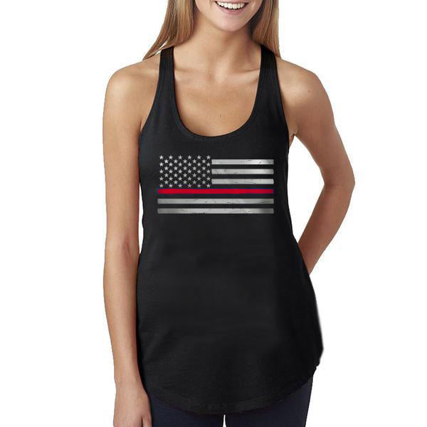 Women's Tank - Classic Thin Red Line American Flag