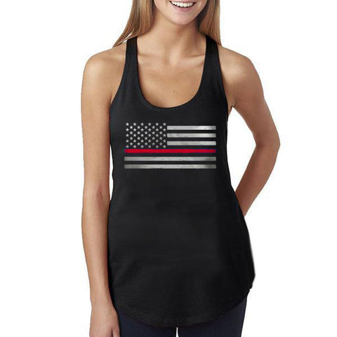 Women's Tank - Classic Thin Red Line American Flag