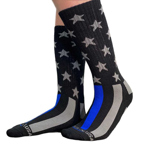 Women's - Thin Blue Line Flag Performance Socks
