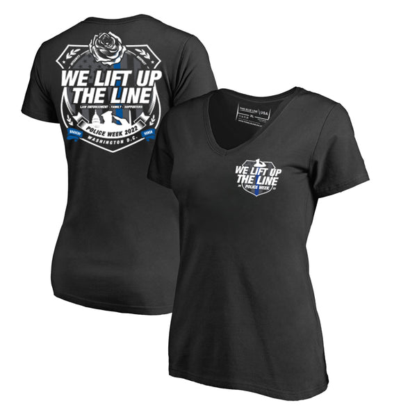 (From a Previous Year) - Women's Slim Fit V-Neck T-Shirt - Police Week 2022, Special Edition