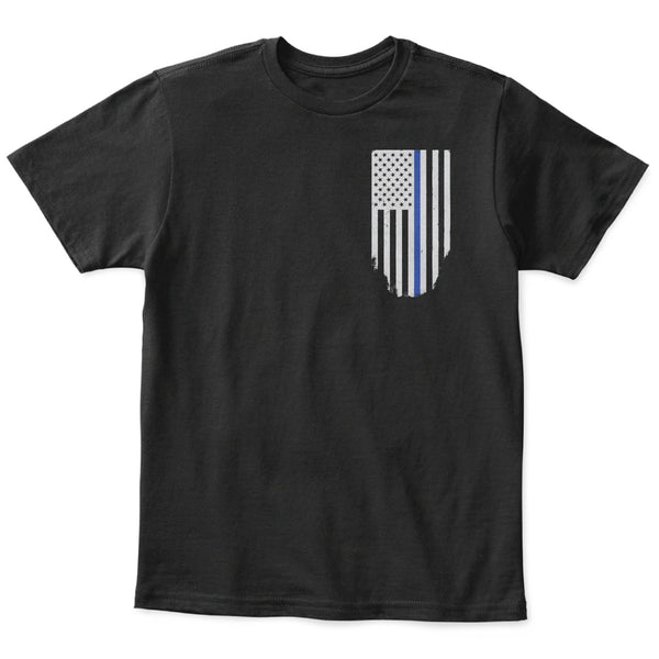 Youth Thin Blue Line Flag Tee - Kids - Thin Blue Line USA - 2