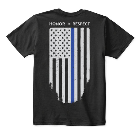 Youth Thin Blue Line Flag Tee - Kids - Thin Blue Line USA - 1