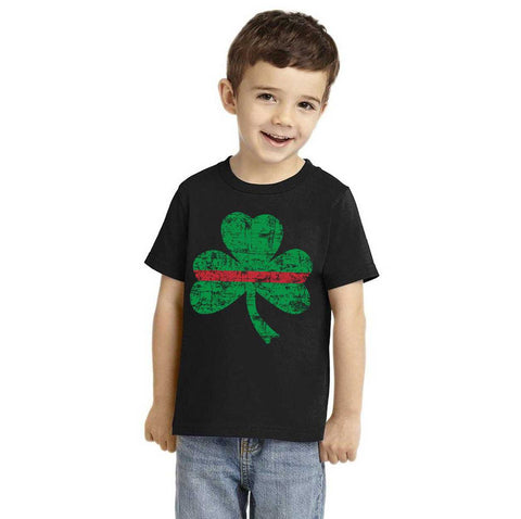 Toddler's Thin Red Line St. Patrick's Shamrock T-Shirt