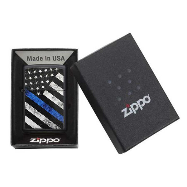 Thin Blue Line Zippo Lighter