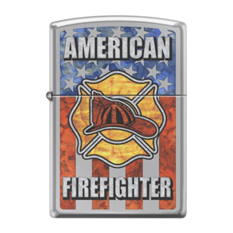 Thin Blue Line American Flag Chrome Zippo Lighter - Thin Blue Line USA