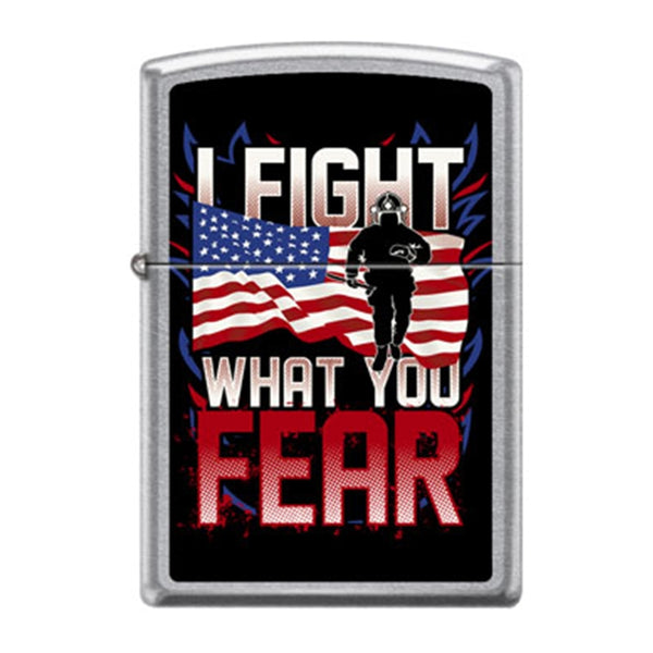 Firefighter "I Fight What You Fear" Zippo Lighter